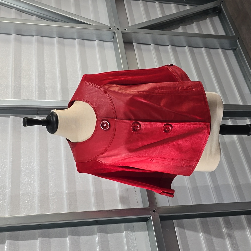 Nygard Red Leather Jacket size M‎ 10-12